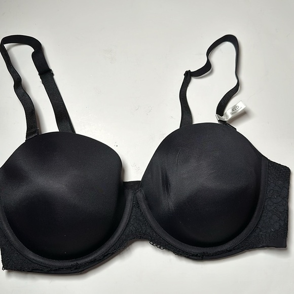 AMBRIELLE 42D MULTIWAY STRAPLESS CONTOUR UNDERWIRE WOMEN BRA #76220-3 BLACK - Picture 6 of 11